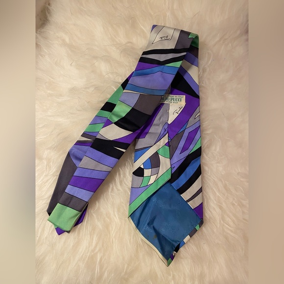 Emilio Pucci Vintage Silk Tie - Picture 3 of 7